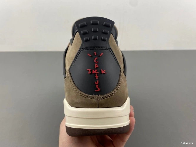 Cheap TBkick AJ4-882335 Air Brown TS Jordan 4 Travis Scott x Retro 0816